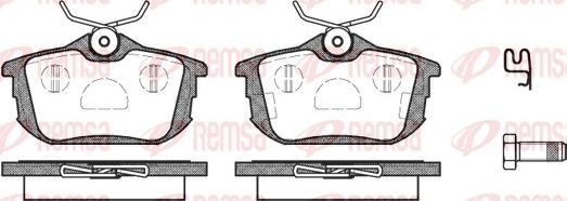 Remsa 0605.12 - Комплект спирачно феродо, дискови спирачки vvparts.bg