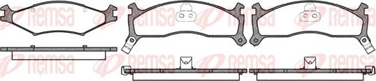 Remsa 0600.02 - Комплект спирачно феродо, дискови спирачки vvparts.bg