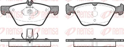 Remsa 0601.00 - Комплект спирачно феродо, дискови спирачки vvparts.bg