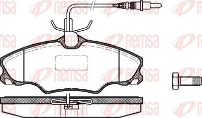 Remsa 0603.04 - Комплект спирачно феродо, дискови спирачки vvparts.bg