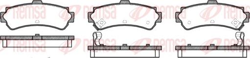 Remsa 0607.02 - Комплект спирачно феродо, дискови спирачки vvparts.bg