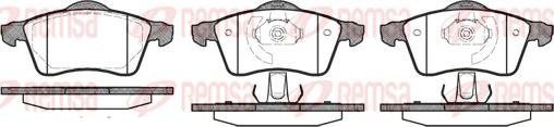 Remsa 0618.00 - Комплект спирачно феродо, дискови спирачки vvparts.bg