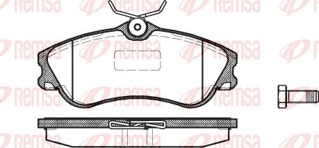 Remsa 0634.00 - Комплект спирачно феродо, дискови спирачки vvparts.bg