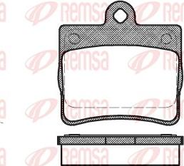 Remsa 0630.00 - Комплект спирачно феродо, дискови спирачки vvparts.bg