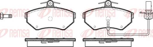 Remsa 0631.12 - Комплект спирачно феродо, дискови спирачки vvparts.bg