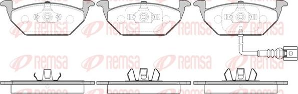 Remsa 0633.41 - Комплект спирачно феродо, дискови спирачки vvparts.bg