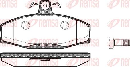Remsa 0620.20 - Комплект спирачно феродо, дискови спирачки vvparts.bg