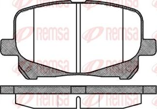 Remsa 0621.10 - Комплект спирачно феродо, дискови спирачки vvparts.bg