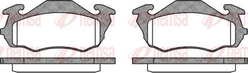 Remsa 0623.00 - Комплект спирачно феродо, дискови спирачки vvparts.bg