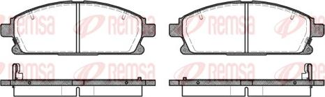 Remsa 0674.12 - Комплект спирачно феродо, дискови спирачки vvparts.bg