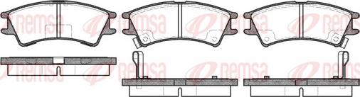 Remsa 0675.02 - Комплект спирачно феродо, дискови спирачки vvparts.bg