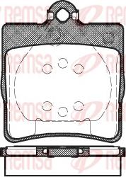 Remsa 0678.00 - Комплект спирачно феродо, дискови спирачки vvparts.bg