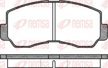 Remsa 0094.40 - Комплект спирачно феродо, дискови спирачки vvparts.bg