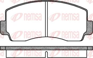 Remsa 0094.00 - Комплект спирачно феродо, дискови спирачки vvparts.bg