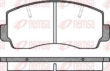 Remsa 0094.20 - Комплект спирачно феродо, дискови спирачки vvparts.bg