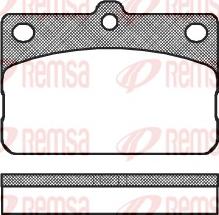 Remsa 0092.00 - Комплект спирачно феродо, дискови спирачки vvparts.bg