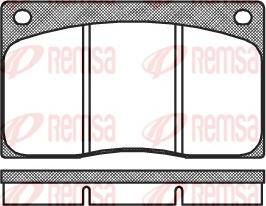 Remsa 0044.00 - Комплект спирачно феродо, дискови спирачки vvparts.bg