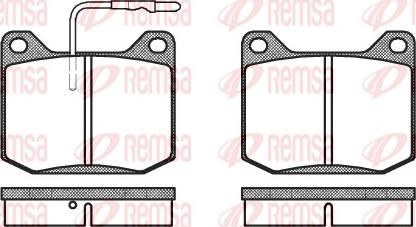 Remsa 0045.32 - Комплект спирачно феродо, дискови спирачки vvparts.bg