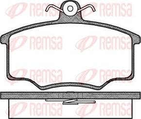 Remsa 0046.00 - Комплект спирачно феродо, дискови спирачки vvparts.bg