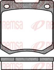 Remsa 0040.00 - Комплект спирачно феродо, дискови спирачки vvparts.bg