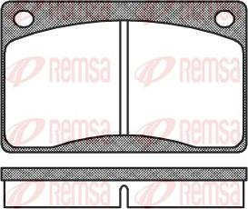 Remsa 0042.30 - Комплект спирачно феродо, дискови спирачки vvparts.bg