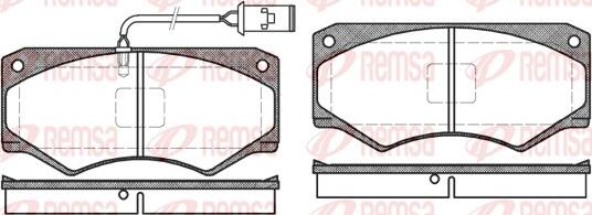 Remsa 0047.52 - Комплект спирачно феродо, дискови спирачки vvparts.bg