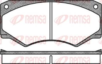 Remsa 0047.00 - Комплект спирачно феродо, дискови спирачки vvparts.bg
