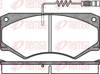 Remsa 0047.14 - Комплект спирачно феродо, дискови спирачки vvparts.bg