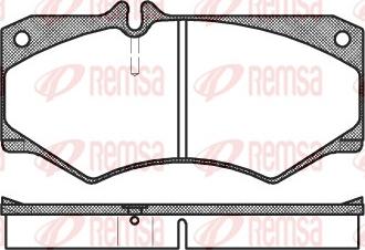 Remsa 0047.30 - Комплект спирачно феродо, дискови спирачки vvparts.bg