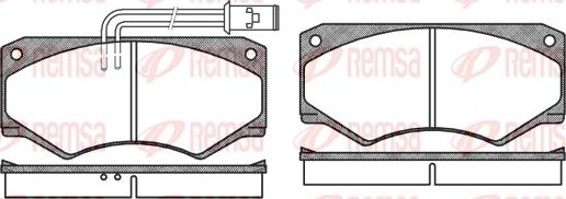 Remsa 0047.22 - Комплект спирачно феродо, дискови спирачки vvparts.bg