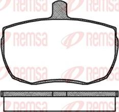 Remsa 0056.00 - Комплект спирачно феродо, дискови спирачки vvparts.bg