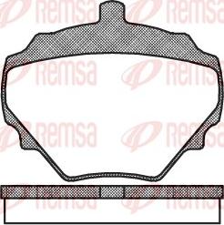 Remsa 0052.10 - Комплект спирачно феродо, дискови спирачки vvparts.bg