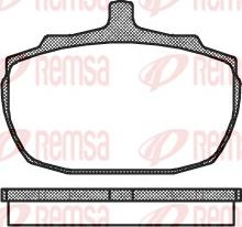 Remsa 0057.00 - Комплект спирачно феродо, дискови спирачки vvparts.bg