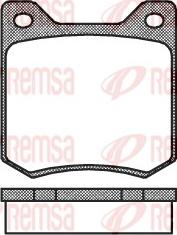 Remsa 0066.00 - Комплект спирачно феродо, дискови спирачки vvparts.bg