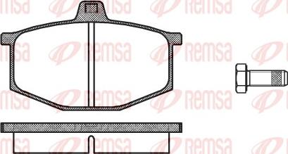 Remsa 0060.00 - Комплект спирачно феродо, дискови спирачки vvparts.bg