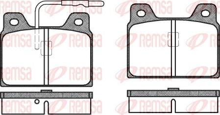 Remsa 0068.02 - Комплект спирачно феродо, дискови спирачки vvparts.bg