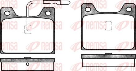 Remsa 0068.12 - Комплект спирачно феродо, дискови спирачки vvparts.bg