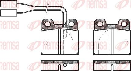 Remsa 0005.01 - Комплект спирачно феродо, дискови спирачки vvparts.bg