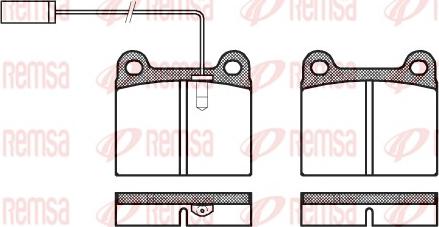 Remsa 0006.91 - Комплект спирачно феродо, дискови спирачки vvparts.bg