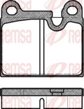 Remsa 0006.80 - Комплект спирачно феродо, дискови спирачки vvparts.bg