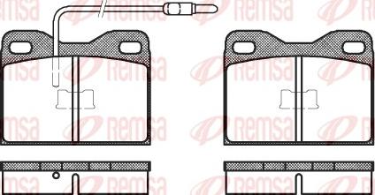 Remsa 0008.14 - Комплект спирачно феродо, дискови спирачки vvparts.bg