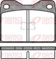 Remsa 0008.10 - Комплект спирачно феродо, дискови спирачки vvparts.bg