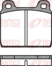 Remsa 0002.00 - Комплект спирачно феродо, дискови спирачки vvparts.bg