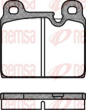 Remsa 0002.30 - Комплект спирачно феродо, дискови спирачки vvparts.bg