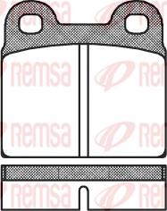 Remsa 0007.00 - Комплект спирачно феродо, дискови спирачки vvparts.bg