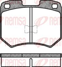 Remsa 0019.00 - Комплект спирачно феродо, дискови спирачки vvparts.bg