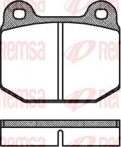 Remsa 0014.00 - Комплект спирачно феродо, дискови спирачки vvparts.bg