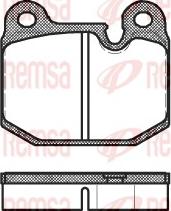 Remsa 0014.10 - Комплект спирачно феродо, дискови спирачки vvparts.bg