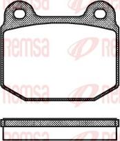 Remsa 0014.20 - Комплект спирачно феродо, дискови спирачки vvparts.bg