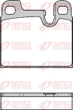 Remsa 0015.00 - Комплект спирачно феродо, дискови спирачки vvparts.bg